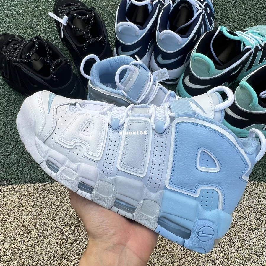 Nike Air More Uptempo 96 天空藍 大Air 白藍漸變 籃球鞋 dj5159-400-細節圖2