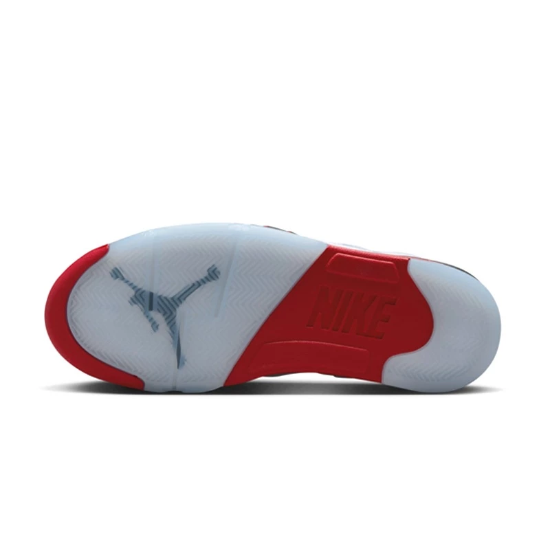 Air Jordan 5 ＂Fire Red＂Black Tongue＂ 經典復刻 白紅 男鞋 HQ7978-101-細節圖6