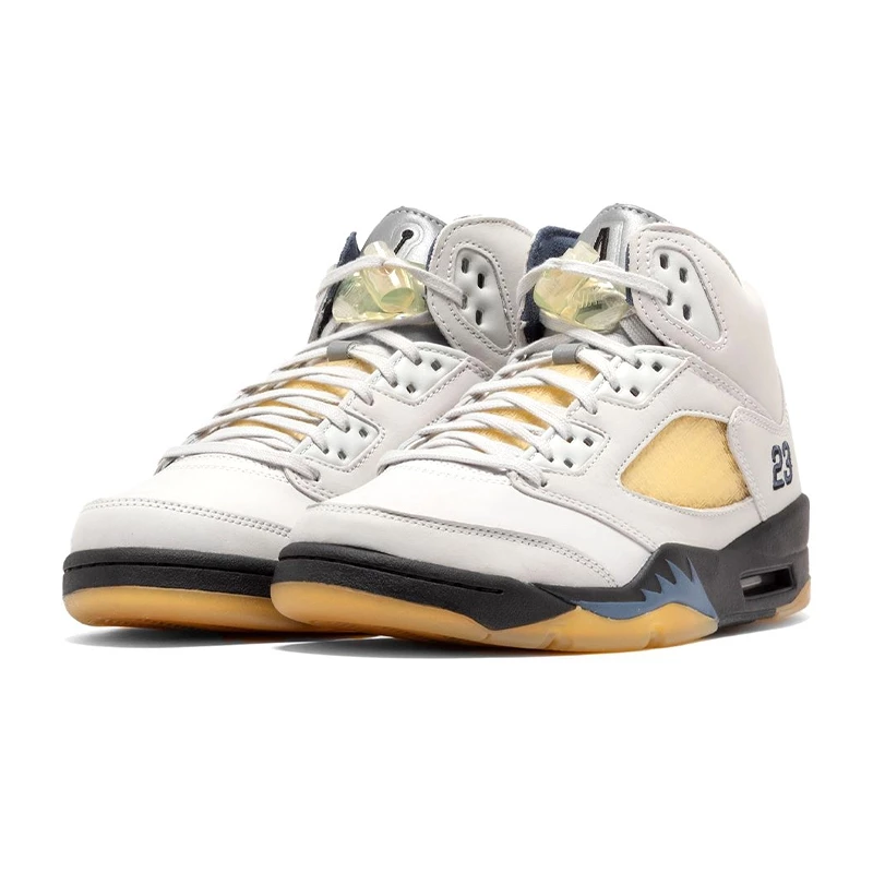 A MA MANIÉRE X AIR JORDAN 5 W DAWN 灰藍 聯名 女鞋 男女段 FZ5758-004-細節圖2