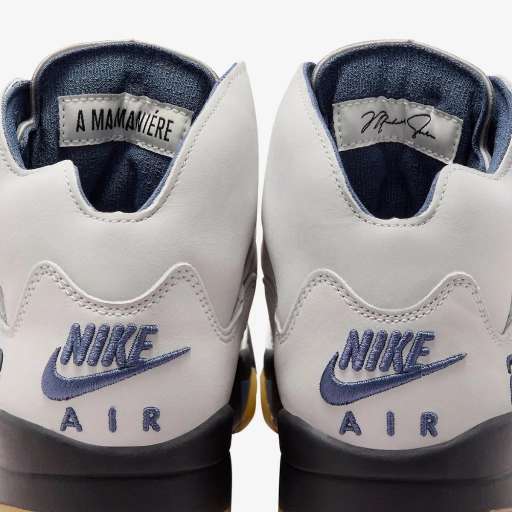A MA MANIÉRE X AIR JORDAN 5 W DAWN 灰藍 聯名 女鞋 男女段 FZ5758-004-細節圖10