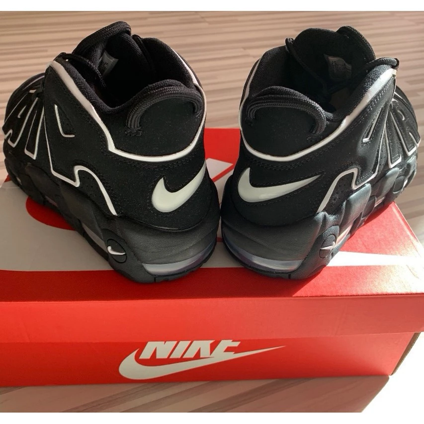 Nike Air More Uptempo Black White 籃球鞋 黑白 414962-002-細節圖3