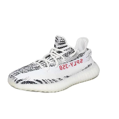 ADIDAS YEEZY BOOST 350 V2 白斑馬 CP9654 男女鞋-細節圖9