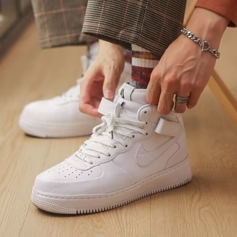 Nike Air Force 1 中筒鞋 ＇07 白 男鞋 CW2289-111-細節圖2