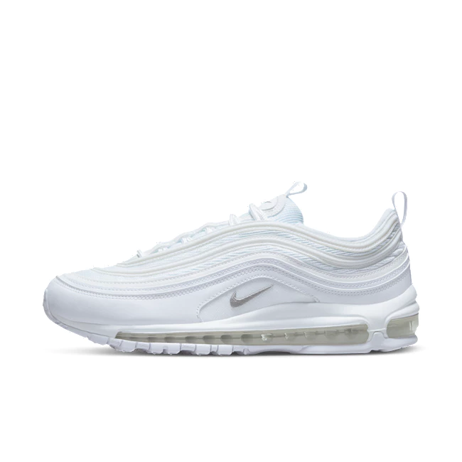 Nike Air Max 97 921826-001-101 經典 黑白 全白 全氣墊鞋 男女休閒運動鞋-規格圖1