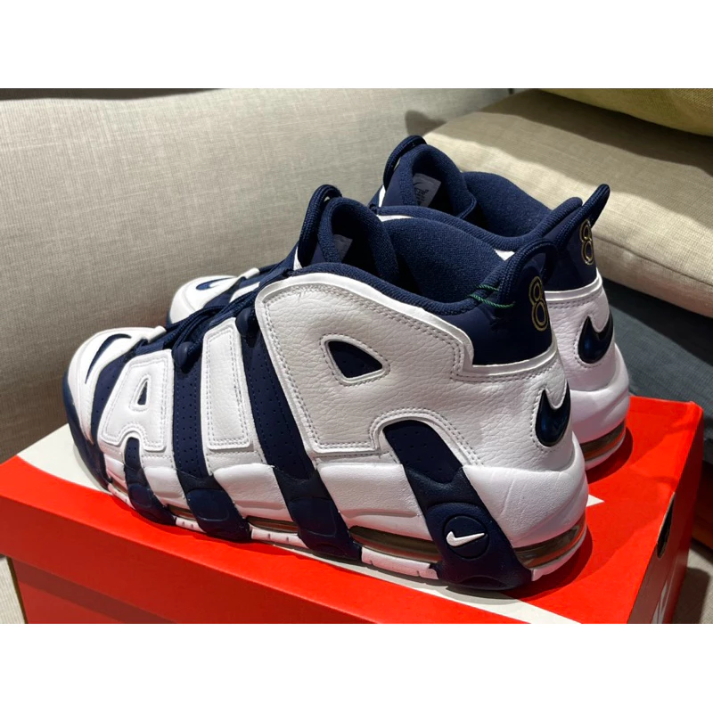 Nike Air More Uptempo 96 2024 版 Pippen 奧運 男士運動籃球鞋FQ8182-100-細節圖3