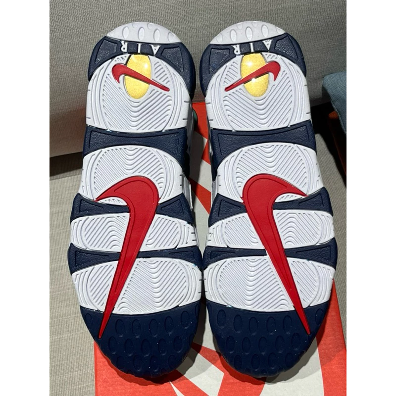 Nike Air More Uptempo 96 2024 版 Pippen 奧運 男士運動籃球鞋FQ8182-100-細節圖7