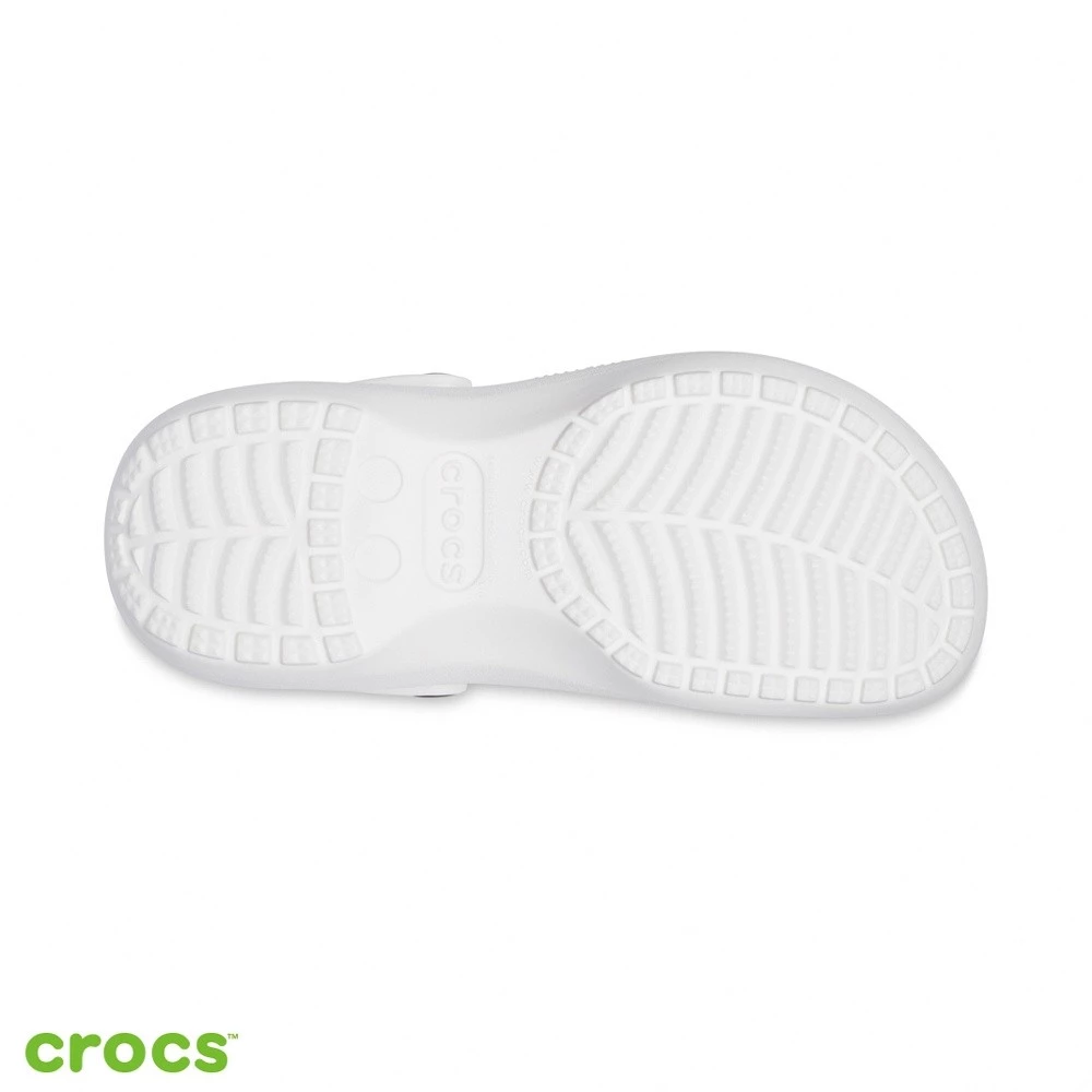 Crocs 卡駱馳 (女鞋) 厚底經典雲朵克駱格-白色-206750-100_洞洞鞋-細節圖9