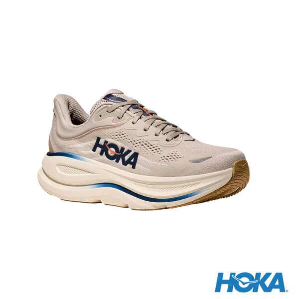 Hoka Bondi 9 Wide 1162013-SCCG 男 慢跑鞋 寬楦 跑鞋 路跑 米灰-細節圖2