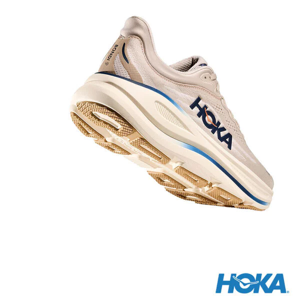 Hoka Bondi 9 Wide 1162013-SCCG 男 慢跑鞋 寬楦 跑鞋 路跑 米灰-細節圖6