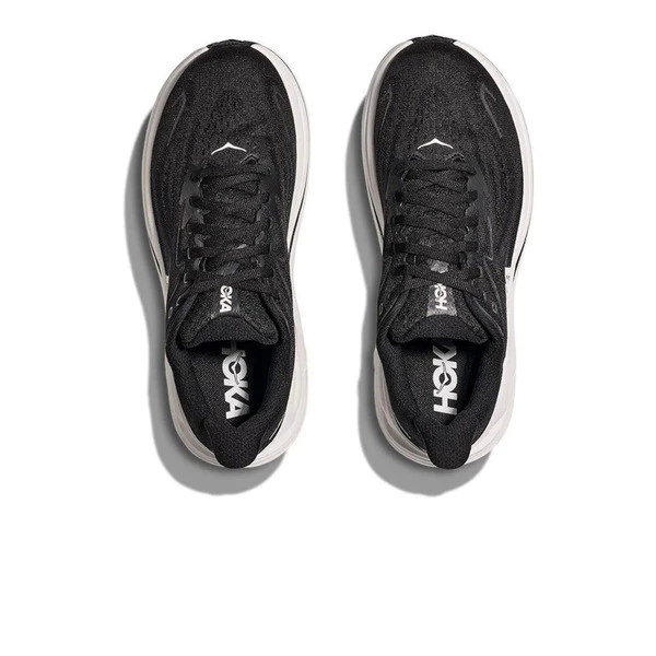 Hoka Clifton 10 Wide 1162032-BWHT 男女 慢跑鞋 路跑鞋 超寬楦 支撐 緩震 黑白-細節圖2