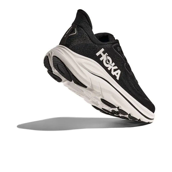 Hoka Clifton 10 Wide 1162032-BWHT 男女 慢跑鞋 路跑鞋 超寬楦 支撐 緩震 黑白-細節圖4