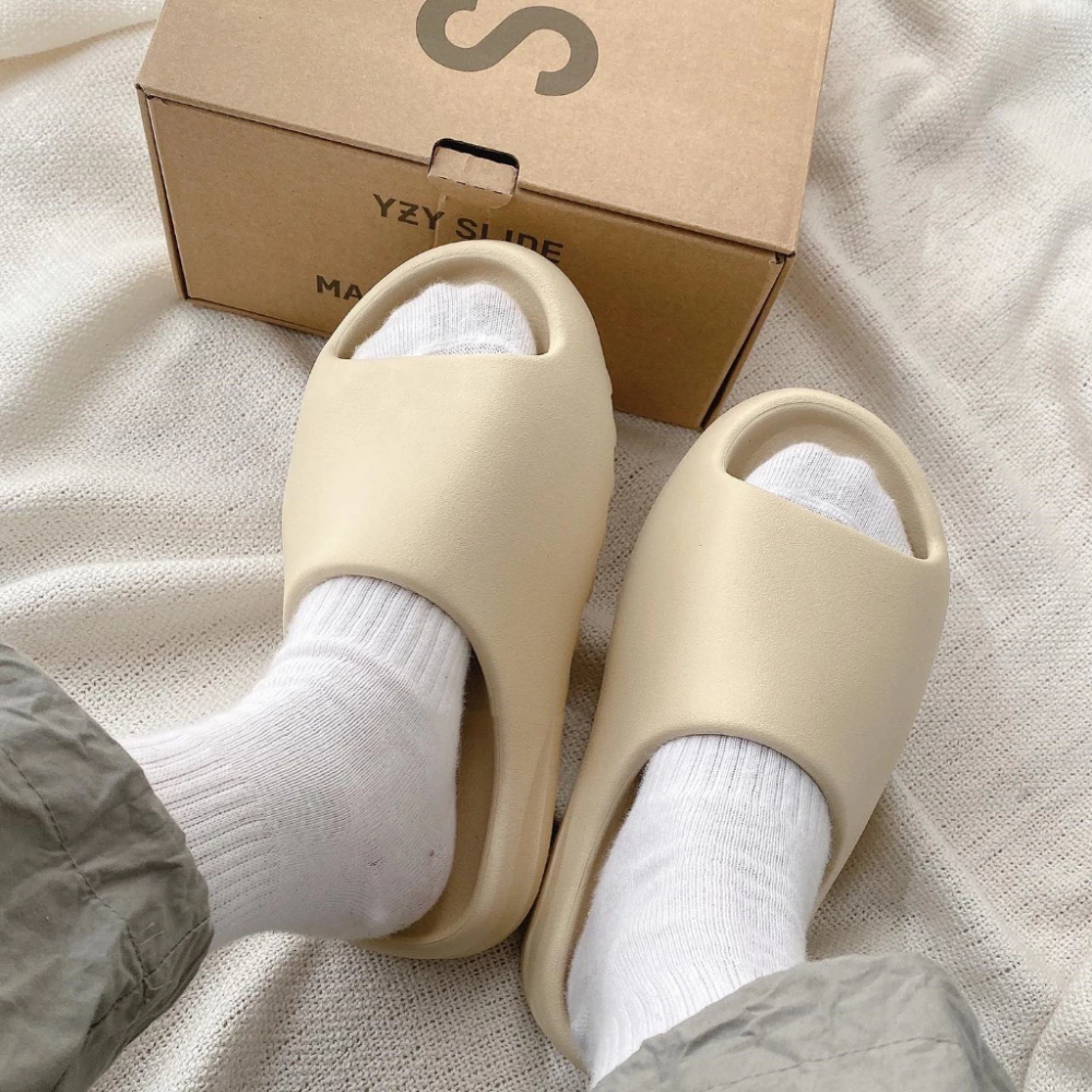 YEEZY Slide Bone 骨白 白 米棕 奶茶色 拖鞋 椰子拖 厚底拖鞋 男女鞋 FZ5897 HQ6448-規格圖9