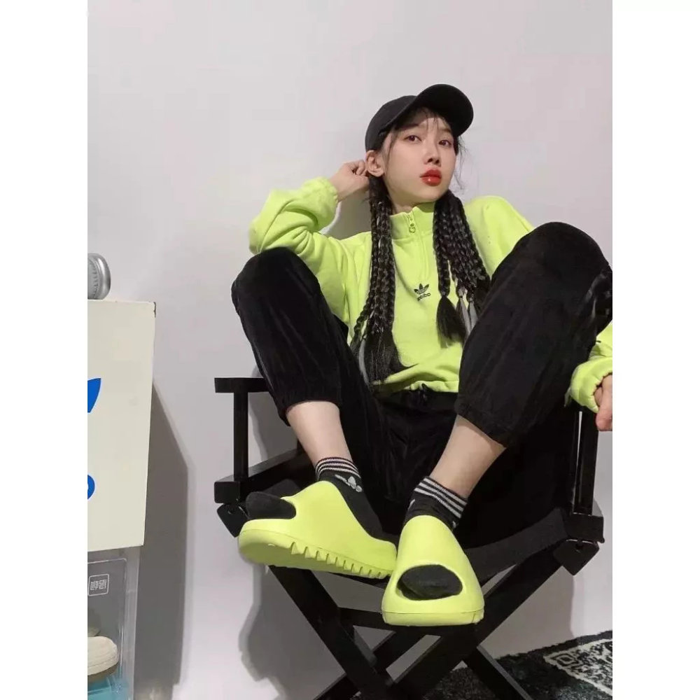 Adidas Yeezy slide by Kanye West 拖鞋骨白 黑色 米棕色 厚底拖鞋 男女鞋 FZ5897-規格圖9