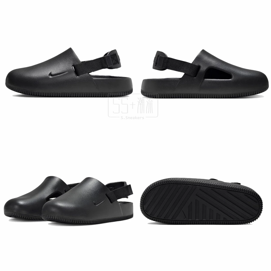 W NIKE CALM MULE 涼鞋 穆勒鞋 拖鞋 懶人鞋 厚底 防水 麵包鞋 白 全白 黑 全黑 綠 灰 男鞋 女鞋-細節圖3