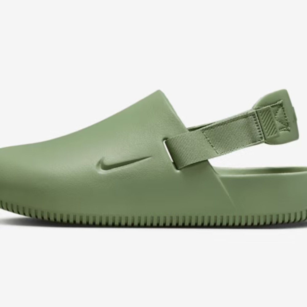 W NIKE CALM MULE 涼鞋 穆勒鞋 拖鞋 懶人鞋 厚底 防水 麵包鞋 白 全白 黑 全黑 綠 灰 男鞋 女鞋-規格圖9