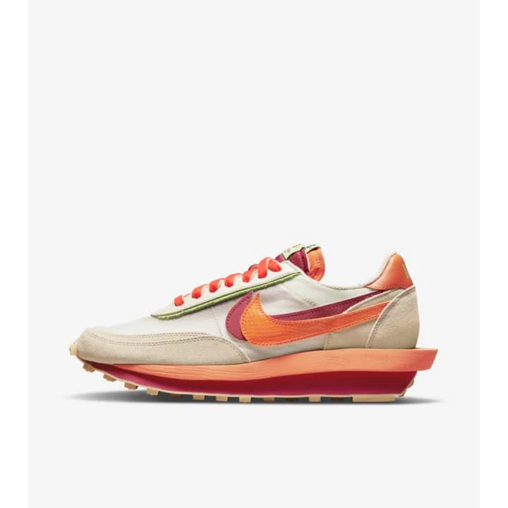 CLOT x SACAI x Nike LDWaffle DH1347-100 DH3114-001灰藍 橘紅 三方聯名-細節圖6