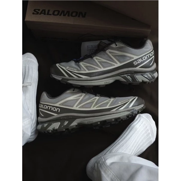 Salomon XT-6 GTX 防水 GORE-TEX 褐 棕 卡其 灰 417412-細節圖6