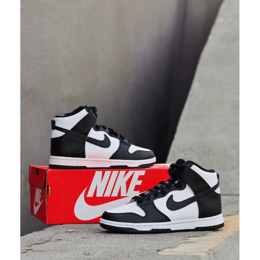 Nike Dunk Hi 高筒 蛋殼 不敗款 滑板鞋 熊貓 DD1399-105-細節圖3