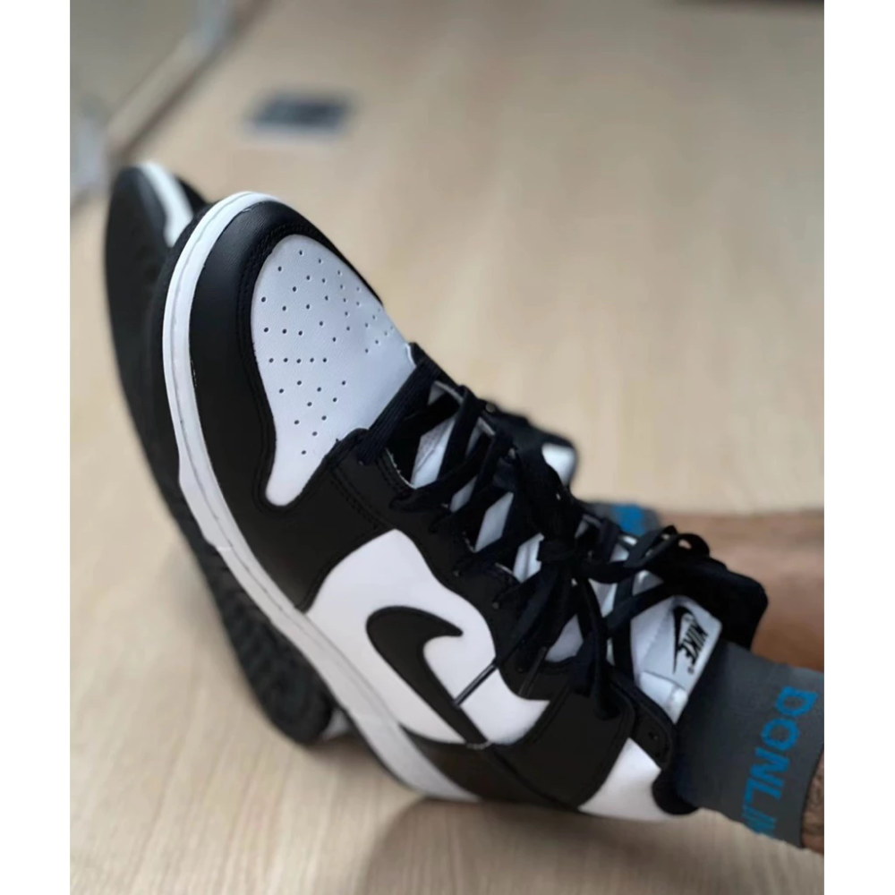 Nike Dunk Hi 高筒 蛋殼 不敗款 滑板鞋 熊貓 DD1399-105-細節圖5