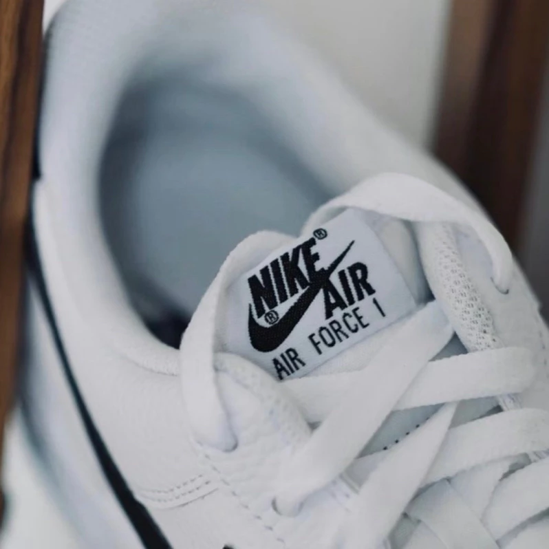 Nike Air Force 1 白黑 男女休閒運動鞋  FQ4296-101 CT2302-100-細節圖2
