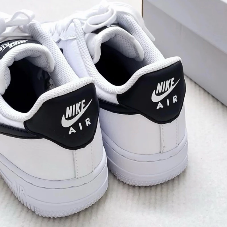 Nike Air Force 1 白黑 男女休閒運動鞋  FQ4296-101 CT2302-100-細節圖5