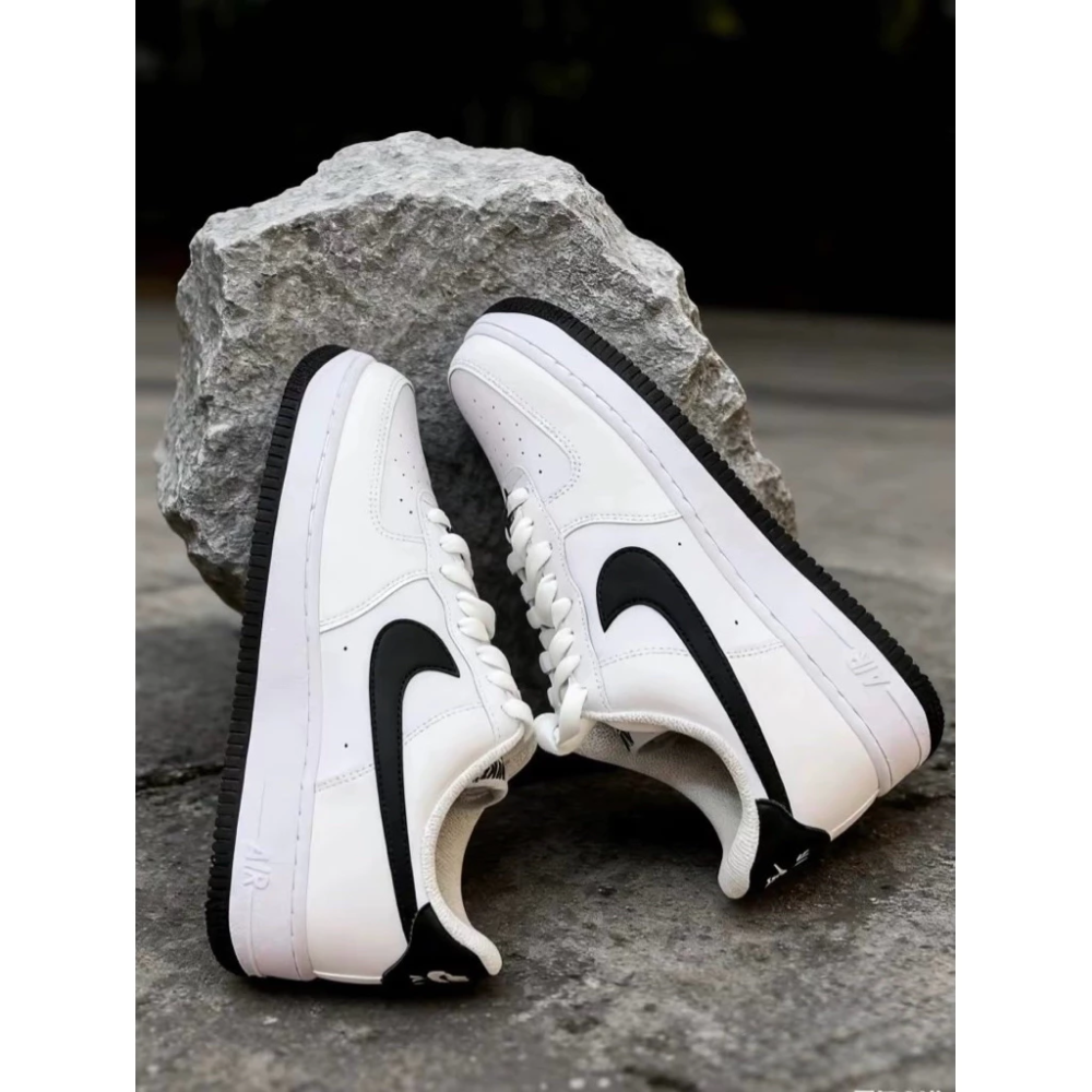 Nike Air Force 1 白黑 男女休閒運動鞋  FQ4296-101 CT2302-100-細節圖7
