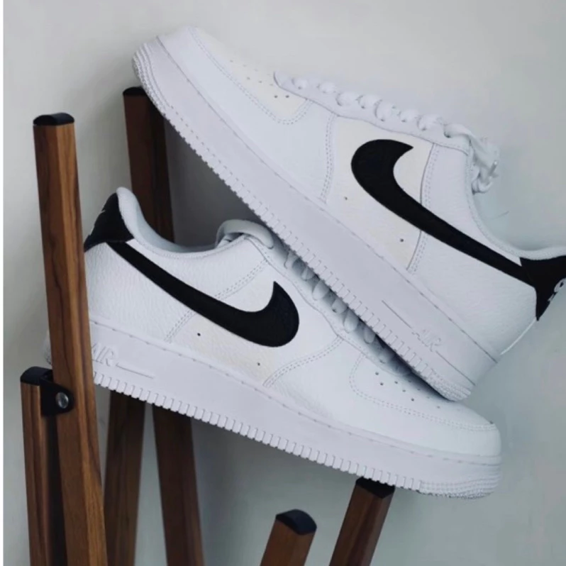 Nike Air Force 1 白黑 男女休閒運動鞋  FQ4296-101 CT2302-100-規格圖8