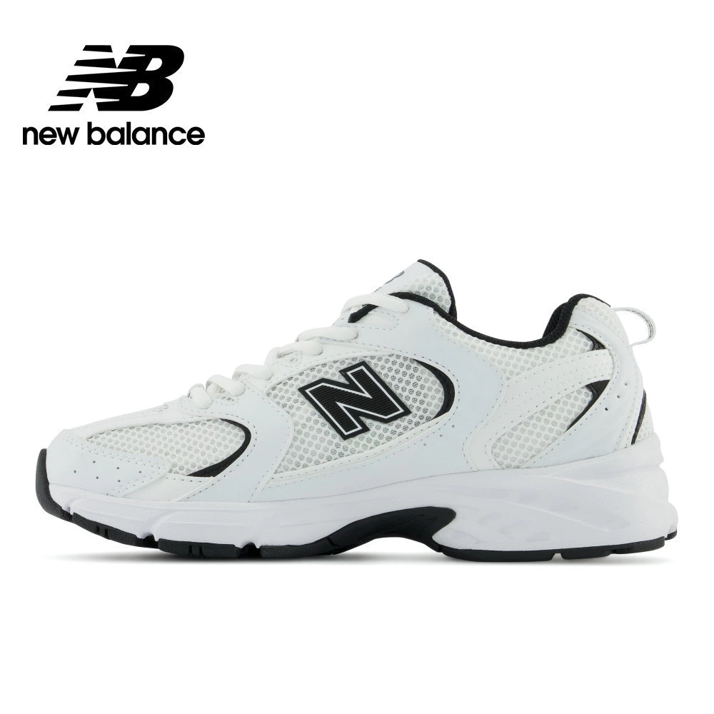 NB 復古運動鞋_中性_白黑色_MR530EWB-D楦 530-細節圖5
