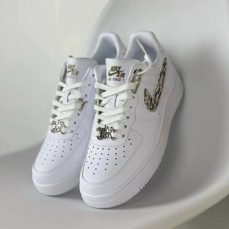Nike Air Force 1 金屬液態銀 FV3616-101-細節圖5