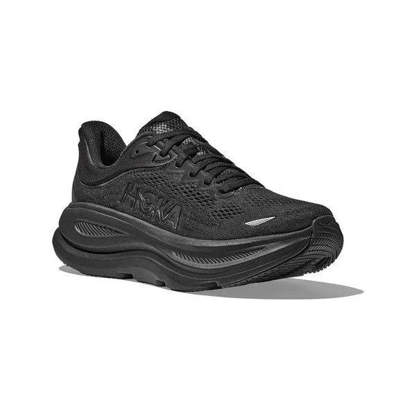 Hoka Bondi 9 Wide 1162014-BBLC 女 慢跑鞋 寬楦 彈力 支撐 緩震 黑-細節圖3