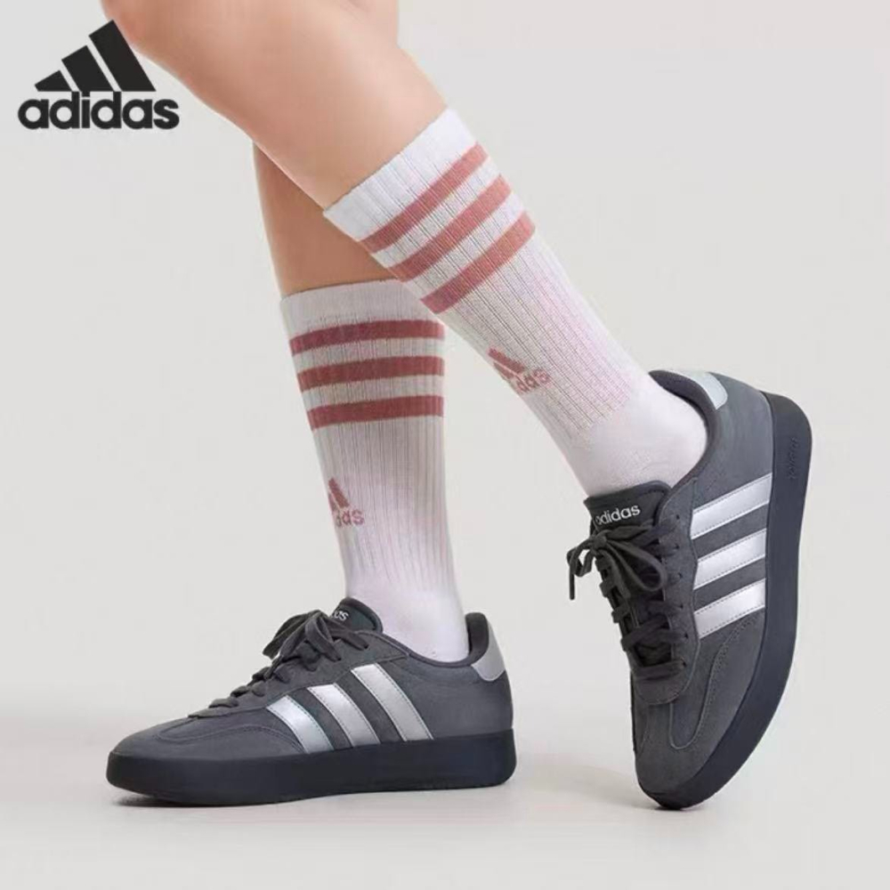 Adidas Barreda Grey 麂皮 復古灰 休閒鞋 德訓鞋 女鞋 KH6999-細節圖3