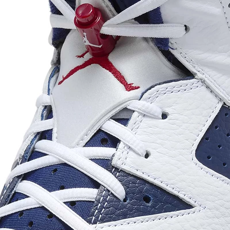 Air Jordan 6 ＂Olympic＂2024版 奧運 美國隊配色 午夜藍 藍白 男款 CT8529-164-細節圖7