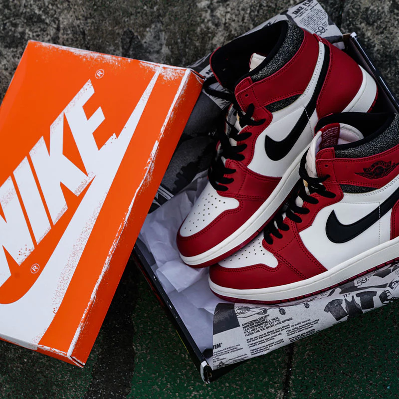Air Jordan 1 休閒鞋 OG Lost&Found 2022復刻 芝加哥配色 DZ5485-612-細節圖9