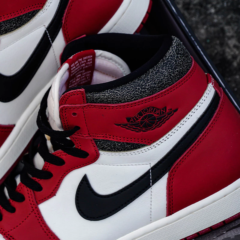 Air Jordan 1 休閒鞋 OG Lost&Found 2022復刻 芝加哥配色 DZ5485-612-細節圖10