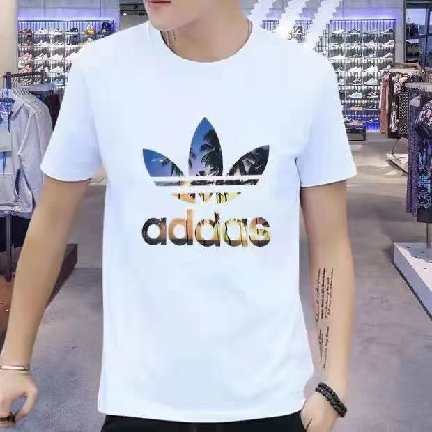adidas阿迪達斯三葉草印花短袖t恤男女夏季圓領半袖體恤純棉打底上衣7752-規格圖9