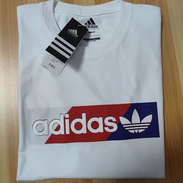 adidas阿迪達斯運動t恤男女男短袖情侶裝夏季休閒圓領0036-細節圖2