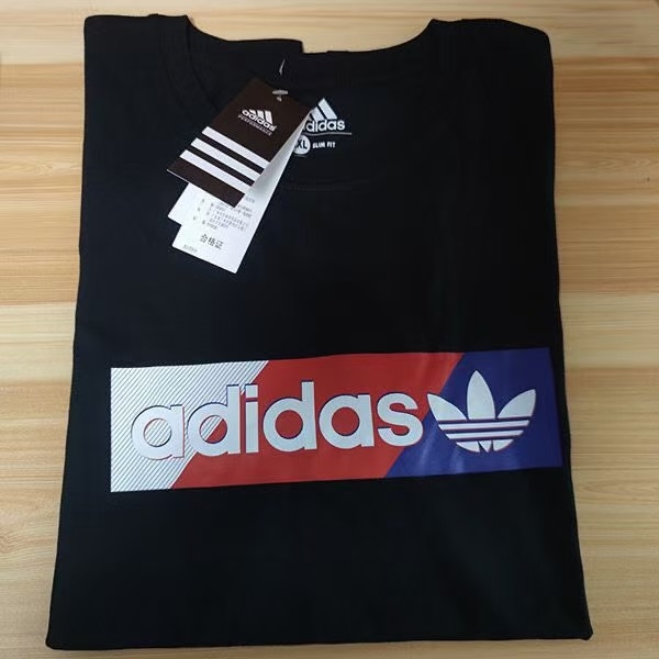 adidas阿迪達斯運動t恤男女男短袖情侶裝夏季休閒圓領0036-細節圖3