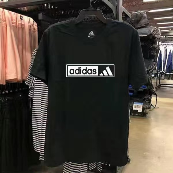 adidas阿迪達斯運動t恤男女男短袖情侶裝夏季休閒圓領0036-細節圖7