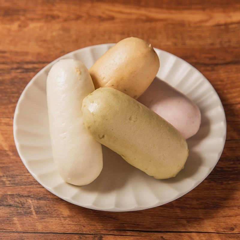 【京采】馬卡龍棒棒饅頭（奶素）（4入/包）-細節圖2