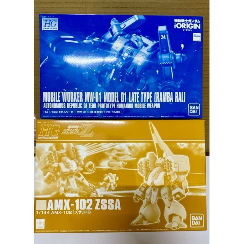 BANDAI THE ORIGIN HG Mobile Worker 機動工兵 MW-01 藍色版-細節圖2