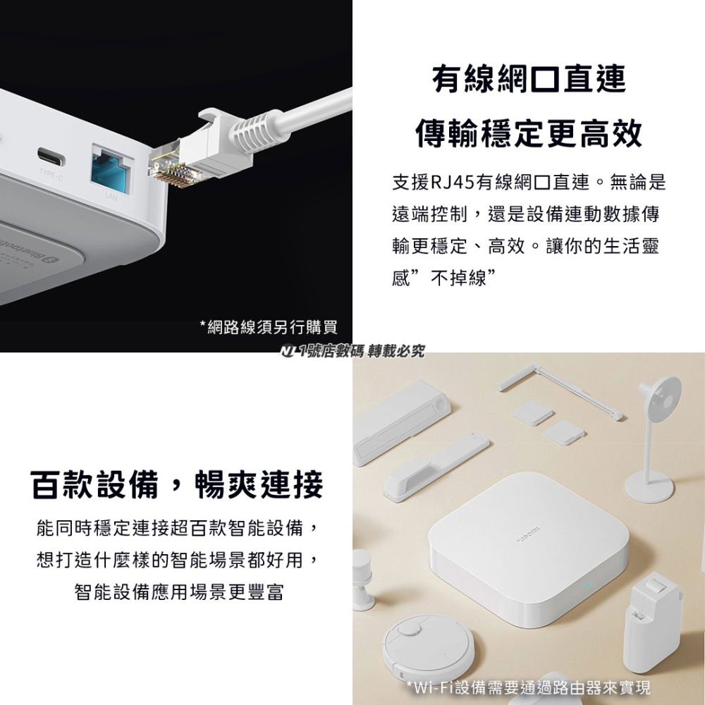 小米 智能 多模 網關 2代 藍芽 Mesh Zigbee 藍牙 有線網口-細節圖7