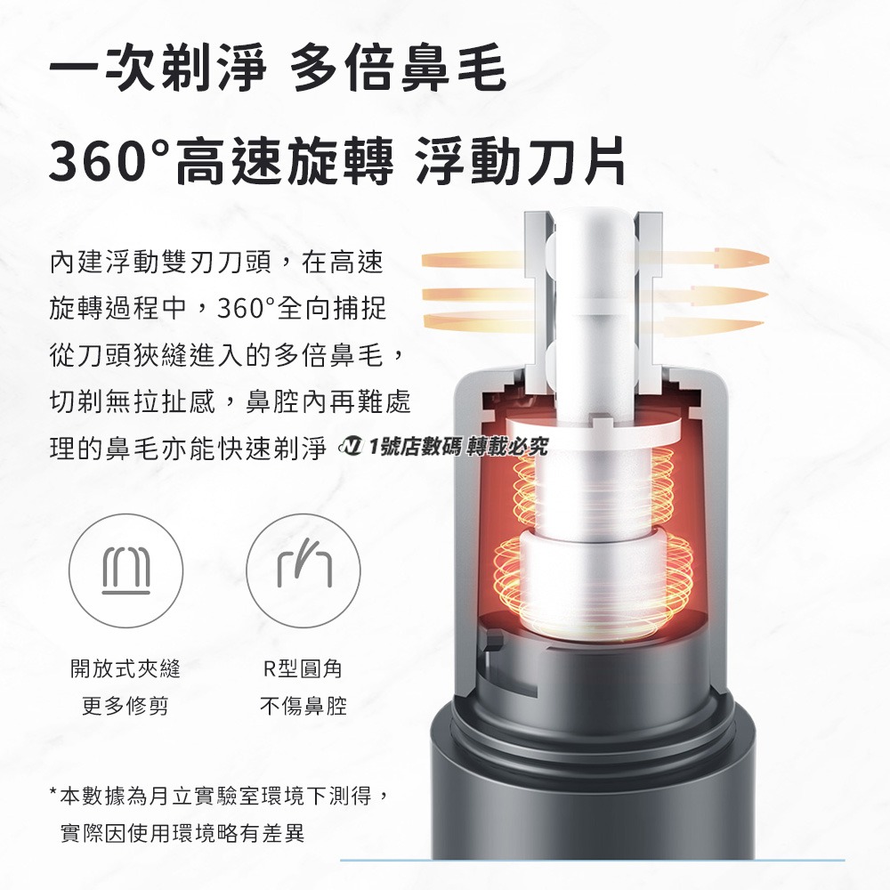 小米有品 小適 鼻毛刀 C1 鼻毛 修剪器 整理器 剃毛器 修毛器-細節圖6