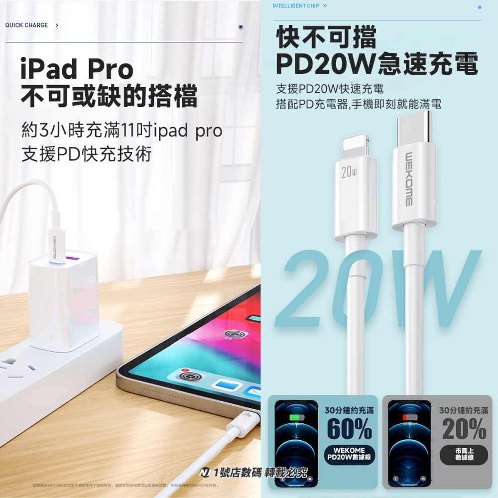 WK PD 20W 快充線 充電線 數據線 傳輸線 TYPE-C 適用 iphone 12 13 14 手機-細節圖5