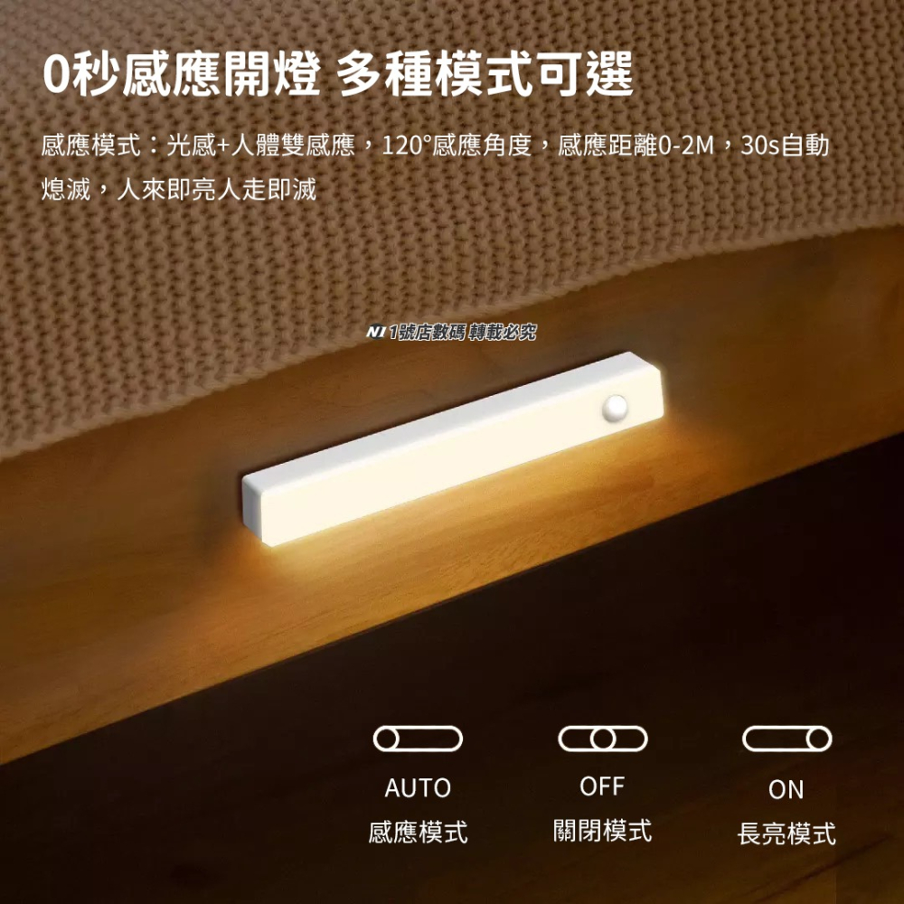 小米有品 Yeelight 人體感應 乾電池 櫥櫃燈 感應燈 夜燈 小夜燈 磁吸 小燈 走廊燈-細節圖6