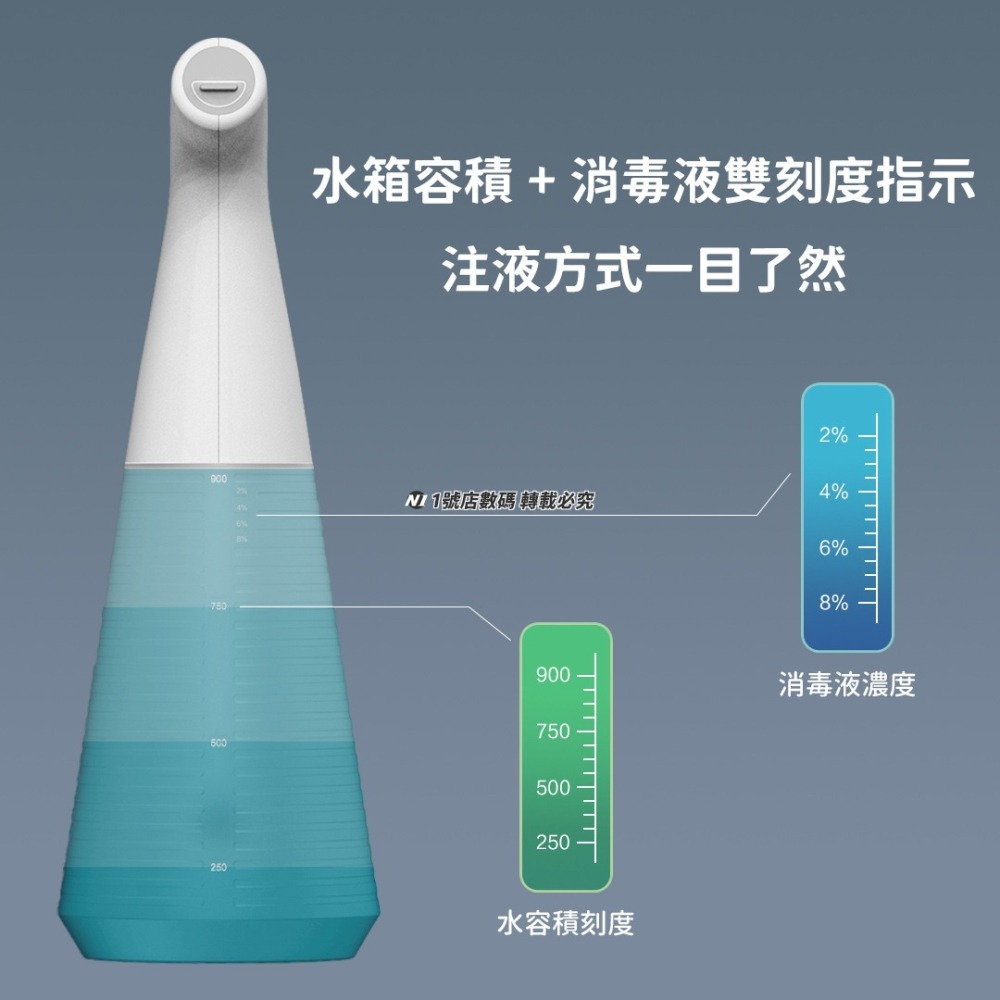 小米有品 小達 電動 噴壺 自動 噴水 灑水 澆水 澆花 酒精 消毒 清潔 噴槍 噴霧 消毒槍-細節圖7