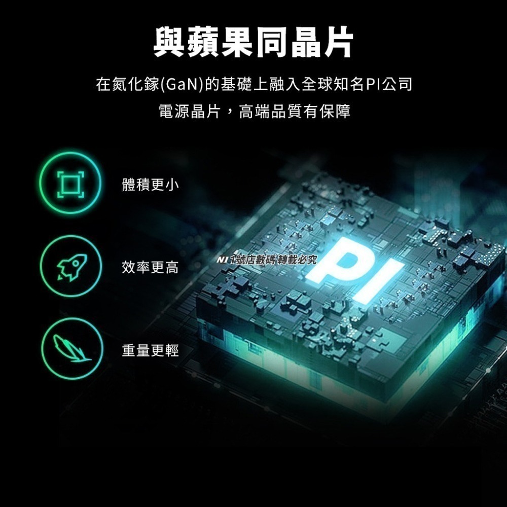 GaN 氮化鎵 65W 充電器 2C1A 充電頭 旅充 PD 快充 三口 三孔 適用 iphone14 15 小米-細節圖5