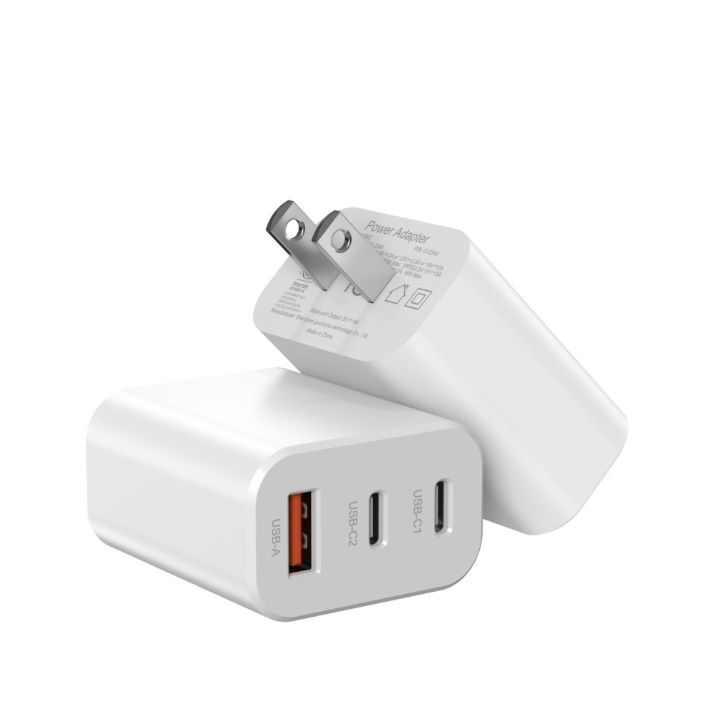 GaN 30W 充電器 2C1A 充電頭 三孔 氮化鎵 充電頭 PD 適用 iPhone 14 15 小米-細節圖3