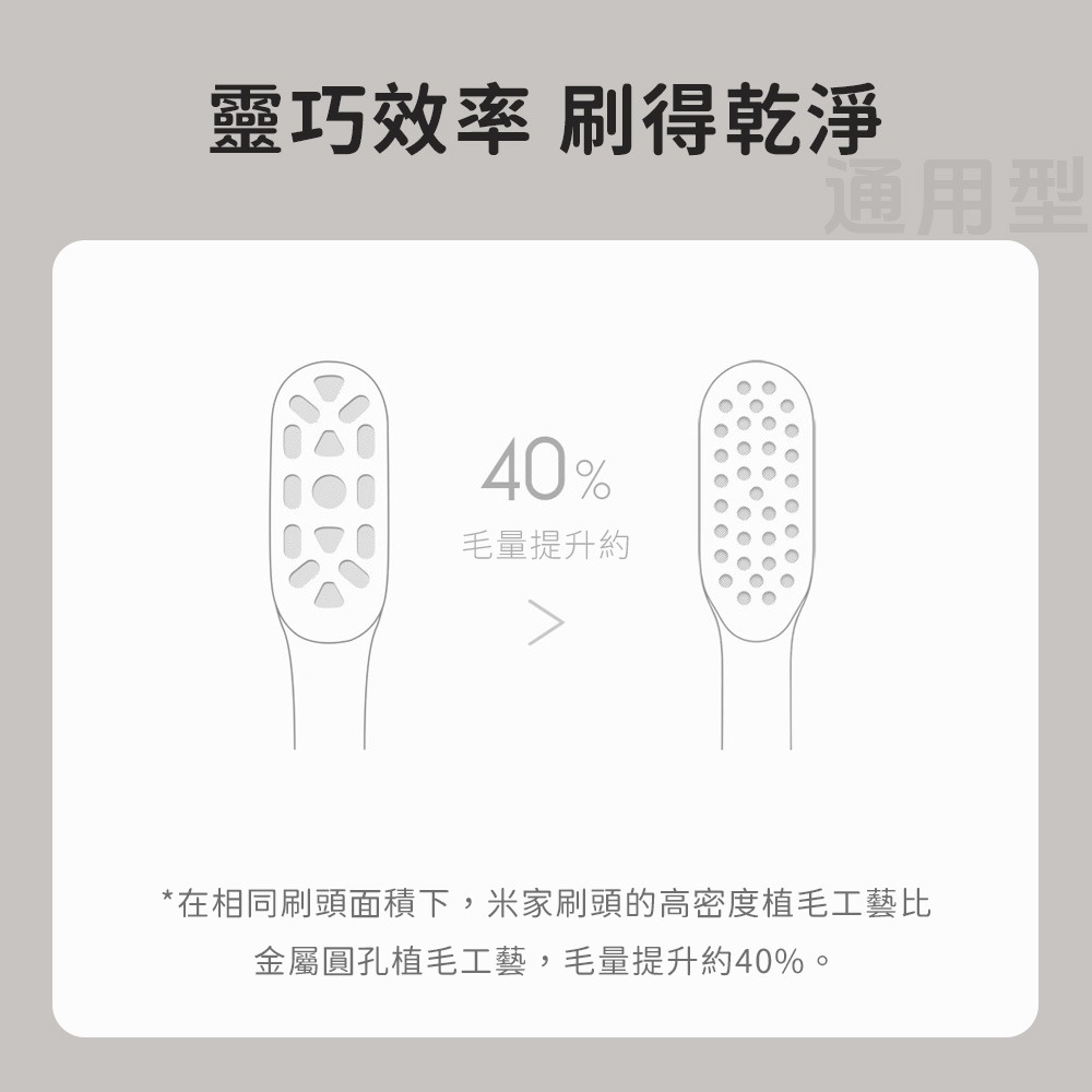 小米 米家 聲波 電動牙刷頭 T500 T300 牙刷頭 通用型 敏感型 刷頭-細節圖4