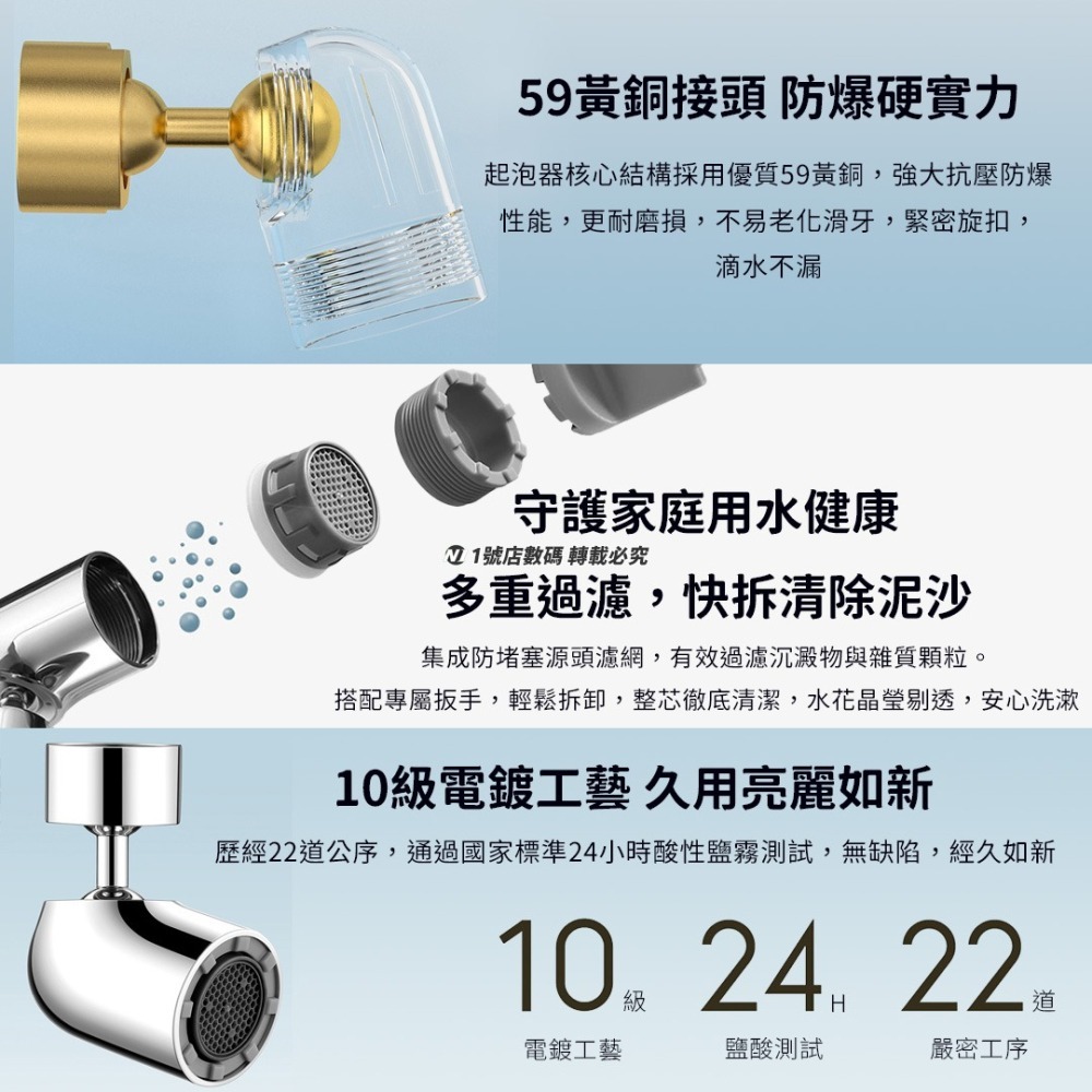 小米 漱口 起泡器 S1 龍頭 萬向 水龍頭 花灑 蓮蓬頭 720度旋轉 刷牙 洗臉 神器-細節圖7