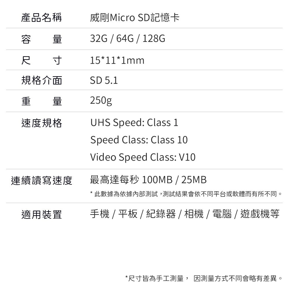 威剛 記憶卡 MicroSD TF 32G 64G 128G-細節圖10
